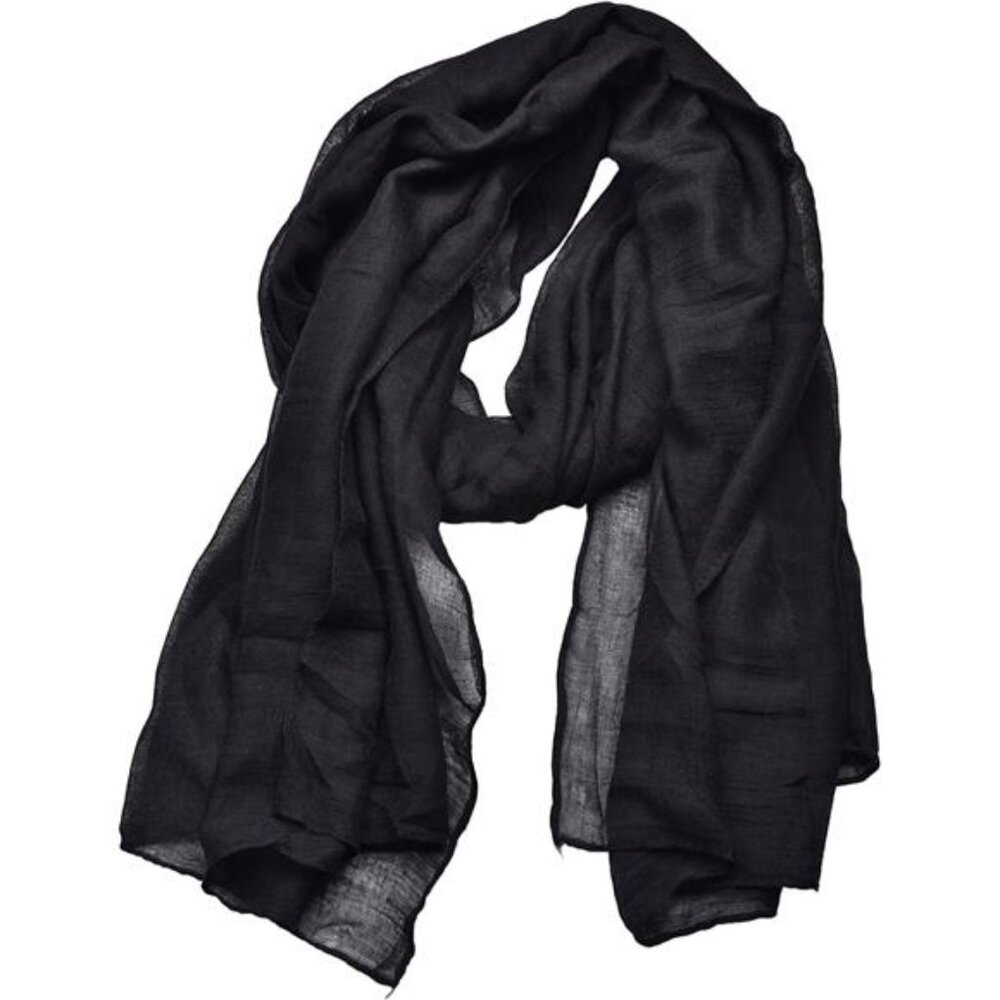 Womens Cotton Scarf Lightweight Soft Solid Wrap Shawl Head Scarf Large Long Wide
